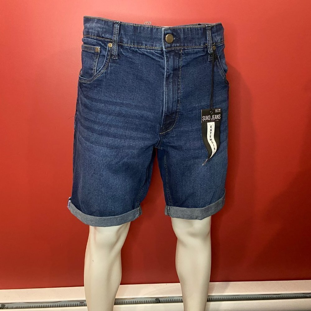 Suko Jeans Men's Stretch Denim Shorts - Size 40 - NWT
